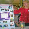 Diana, daughter of Georgia, volunteering her time at a health conference