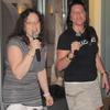 kareoke time w/ Alisa, daughter of Elaine and Sandy, daughter of Ellen